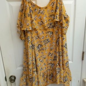 Trendy Cold Shoulder Torrid Skater Dress Size 4